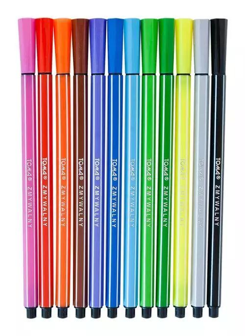 Pisaki spieralnie 12 kolorów. Toma. Nowy Produkt