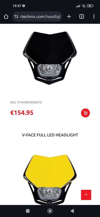 Farol/Mica Rtech V-Face Full Led Headlight