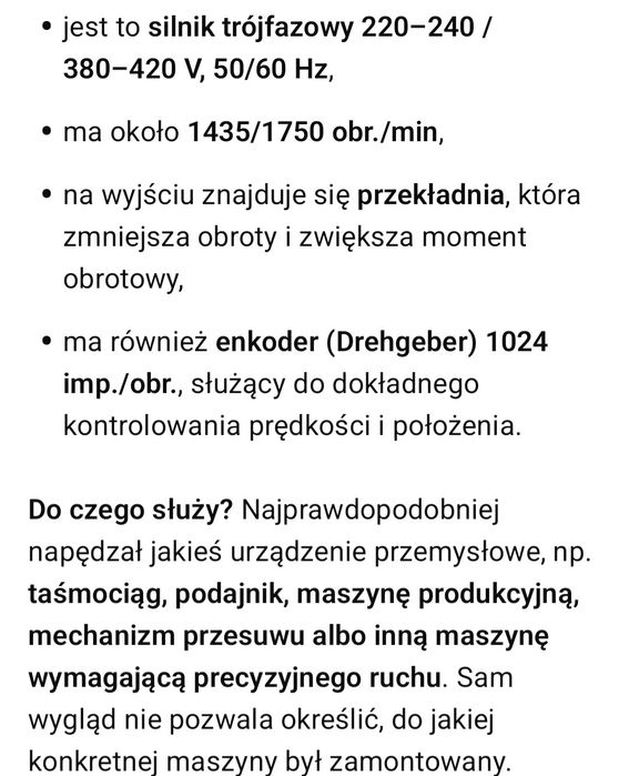 Silnik trójfazowy 220-240 / 380/420v 50/60 Hz