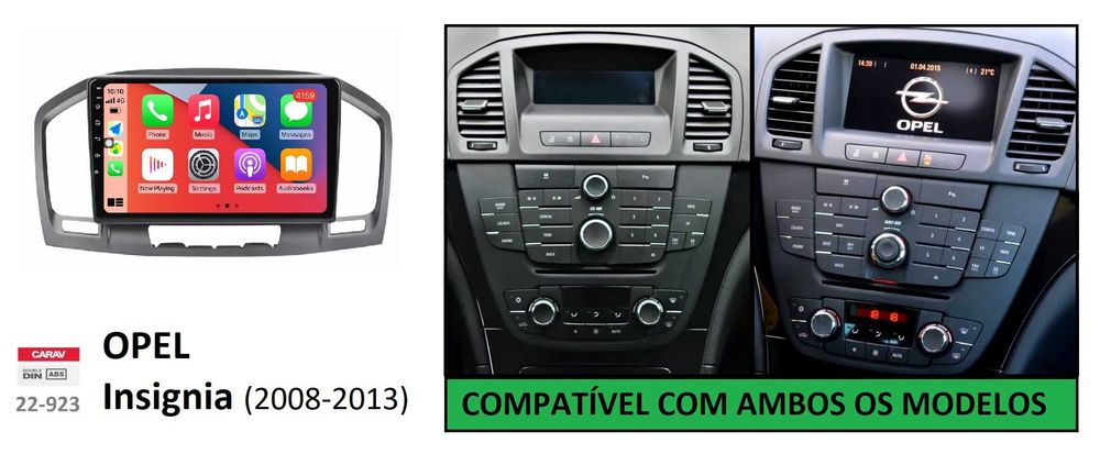 (NOVO) Rádio 2DIN • OPEL • Insignia (2008 a 2017) • Android [4+64GB]