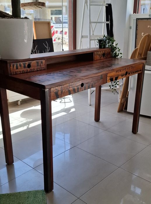 Wyjątkowe biurko / sekretarzyk w stylu LOFT komis meblowy Szczecin