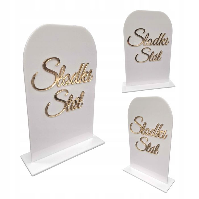 Tabliczka Na Stół Słodki Stół Na Ślub Wesele Dekoracje Sali