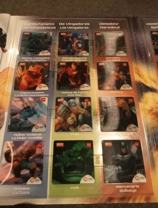 Marvel Heroes Action Flix Tazos Holográficos Coleção Completa