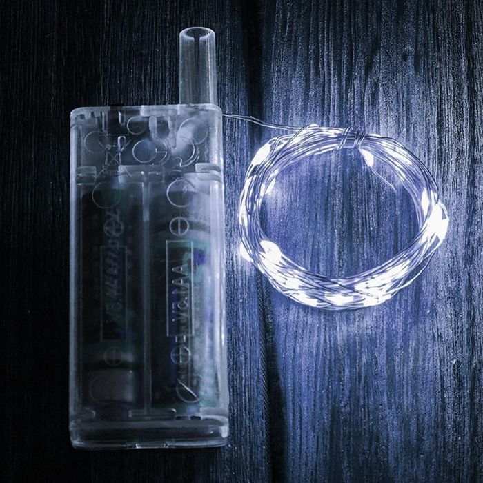 Гірлянда на батарейках 3 метри світлодіодна Роса LED Гирлянда + Опт