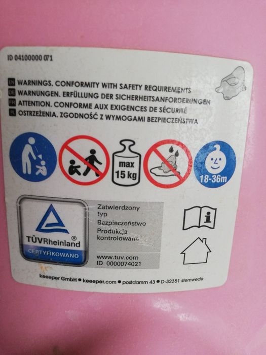 Nocnik dla dziewczynki