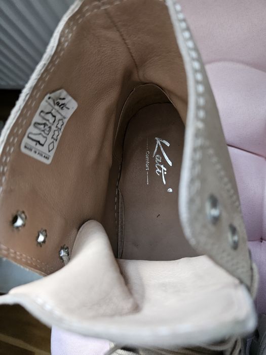 Buty botki skórzane skóra Kati Comfort 40