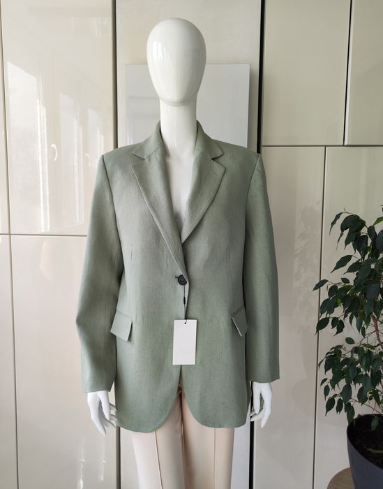 Zara піджак оверсайз на основі льону