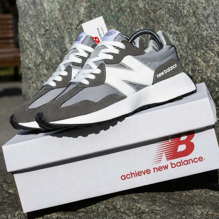 (2304) Акція! Кросівки New Balance 327 хакі з сірим (41-46) нб nb ню беленс