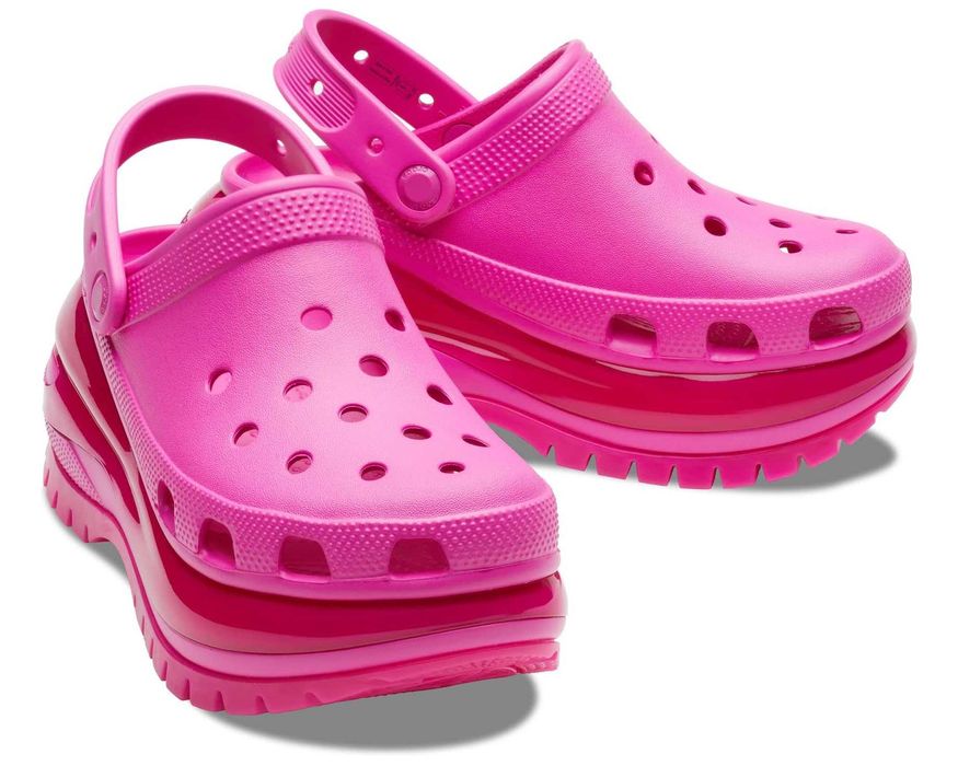 Сабо Crocs mega crush clog фуксія оригінал  37, 39