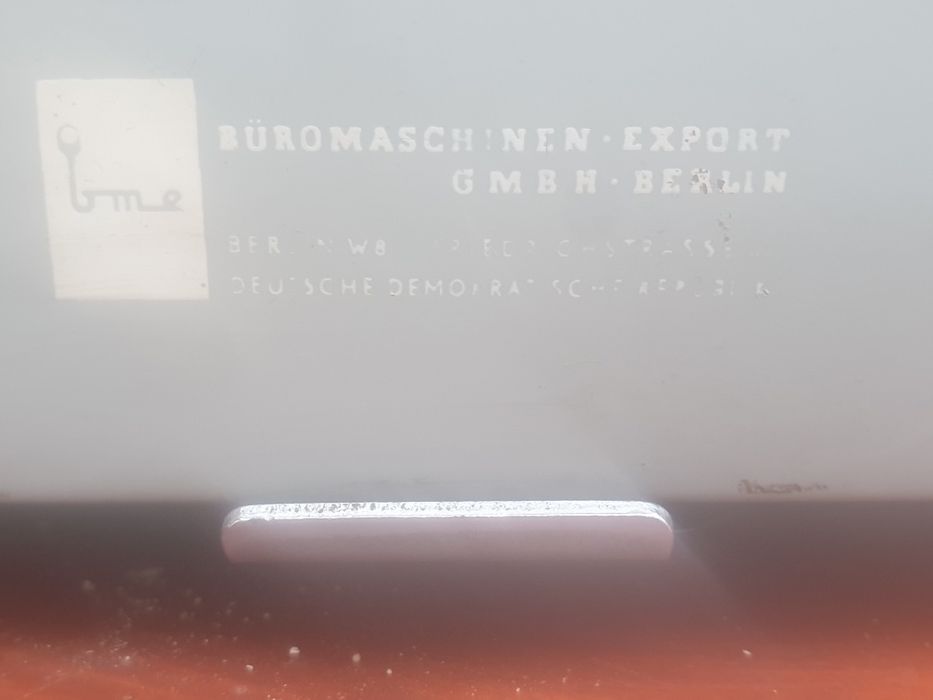 Zabytkowa gabinetowa maszyna do pisania Optima M14 (DDR / PRL)