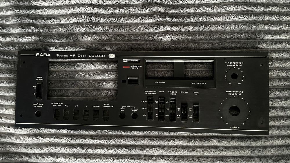 Front Panel Saba CS 2000
