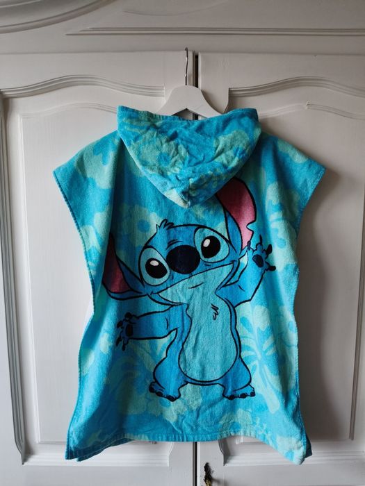 Ręcznik kąpielowy z kapturem/ poncho: Stitch Hawaii