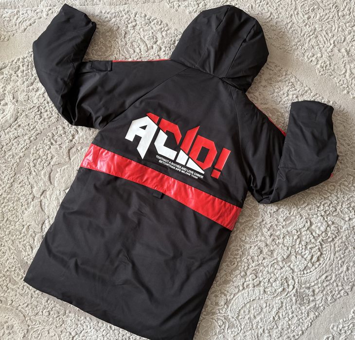 Зимова подовжена куртка пальто для хлопчика 150-180