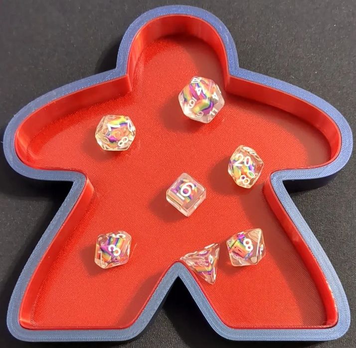 Tabuleiro para Dados em Forma de Meeple
