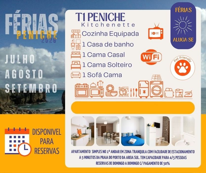 T1 Peniche Férias (Últimos dias disponíveis)