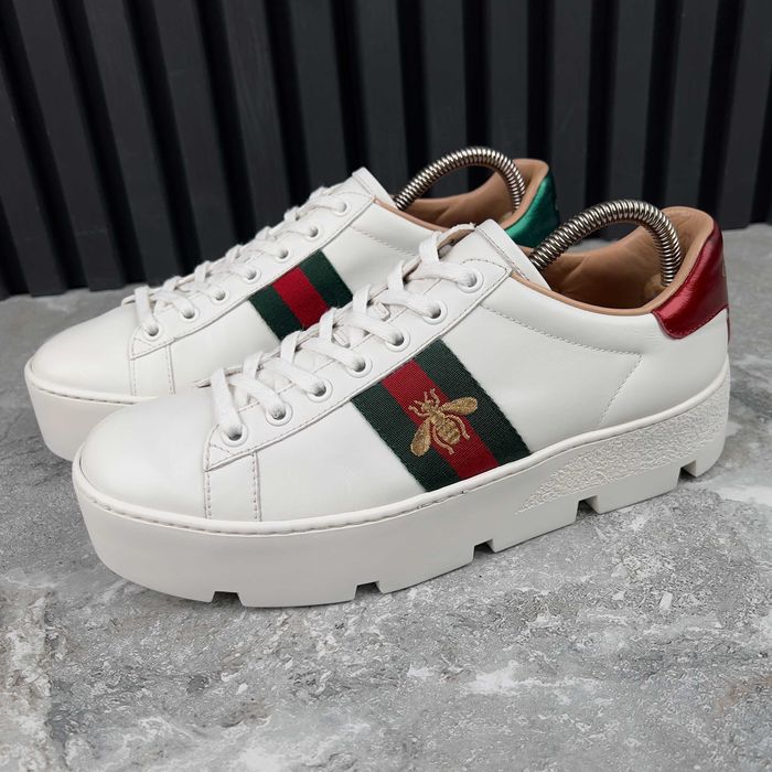Gucci Ace Web Platform Жіночі кросівки шкіра оригінал 38.5 EUR