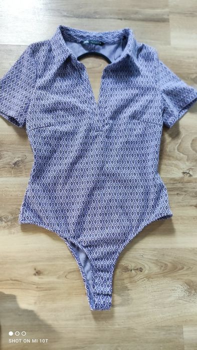Zara body 40 L nowe fioletowe fiolet bluzka elegancka  gorset