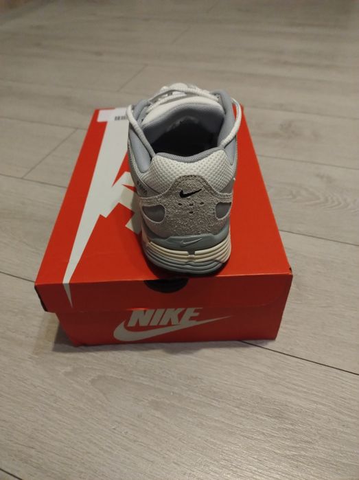 Nike P-6000 trainers in off white suede