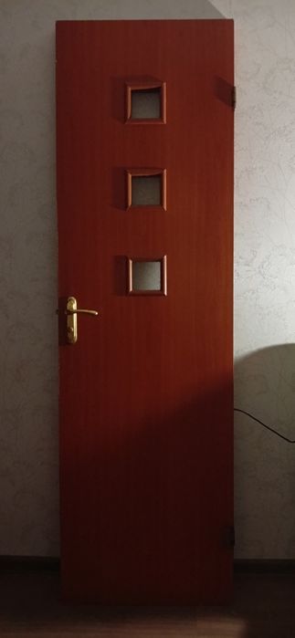 Дверь с ручками под замок с защёлкой разм. 200см×60см.
