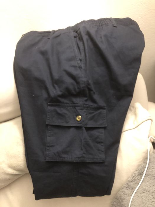 Spodnie 42 Cotton granatowe