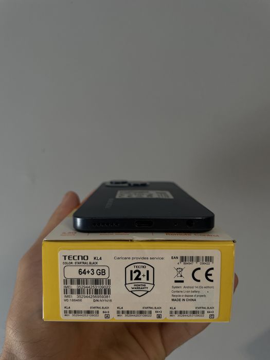 Tecno Spark GO 1 4/64 гб