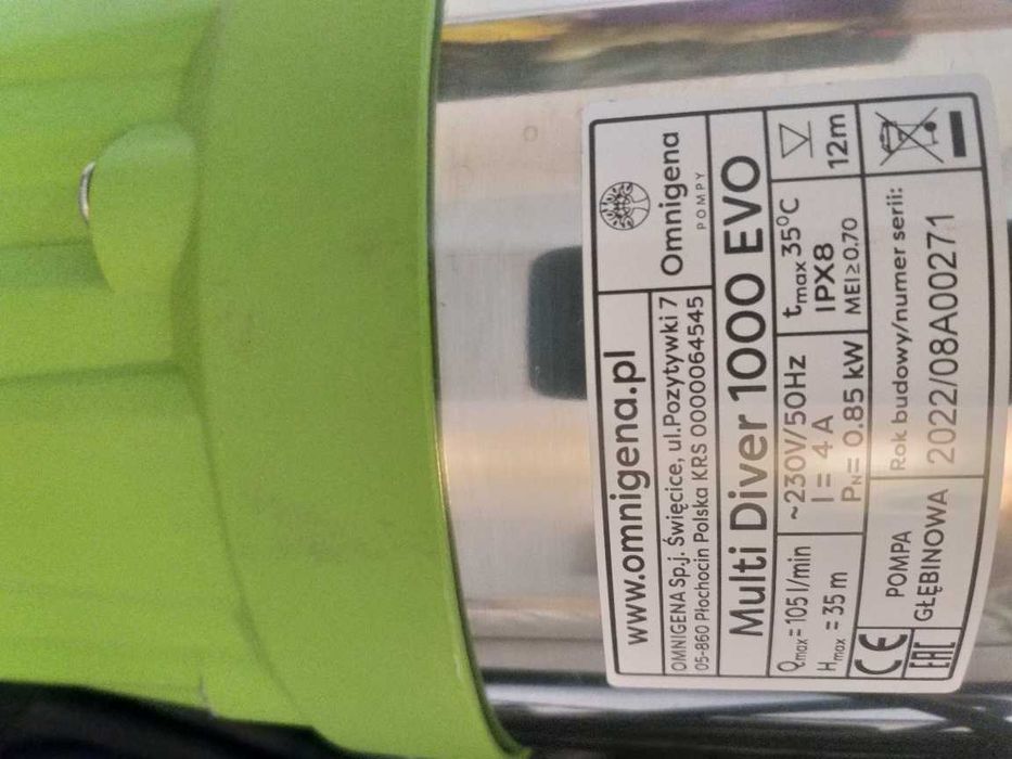 Pompa głebionowa Multi Diver 1000 EVO