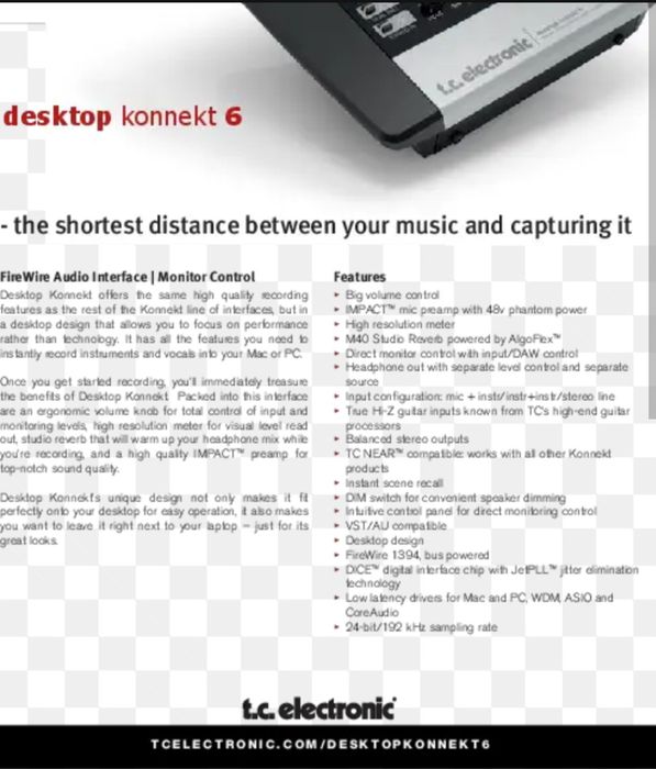 TC Electronic Desktop Konnekt 6