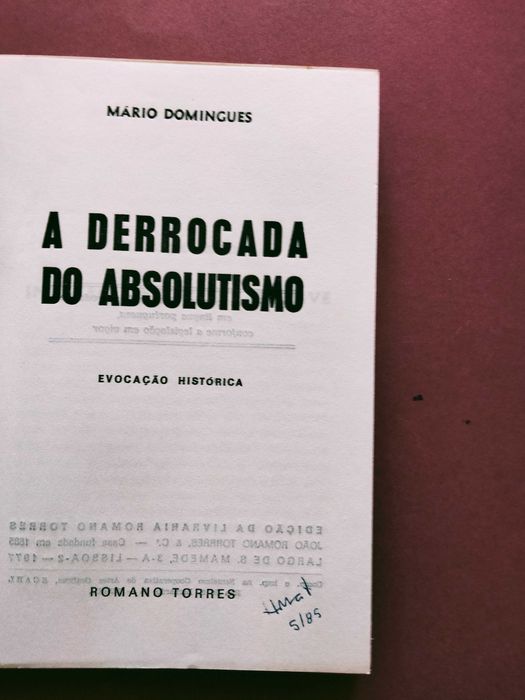 A Derrocada do Absolutismo - Mário Domingues