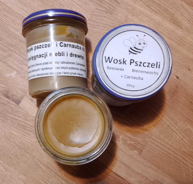 Wosk pszczeli i karnuba pasta do konserwacji drewna 250 g - 325 ml