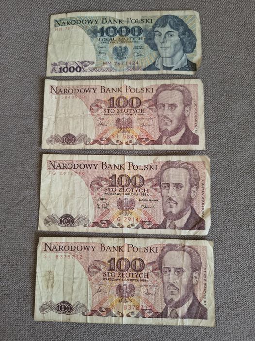 Stare banknoty Polskie ( 1982 - 1986 )