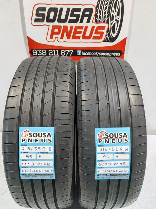 2 pneus semi novos 215-55R18 Good year - Oferta dos Portes