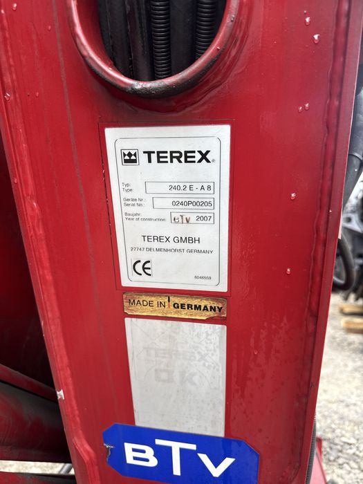 Atlas terex 240-8 кран маніпулятор radio