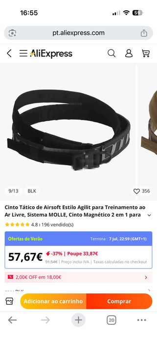 Cinto magnético militar polícia cinturão