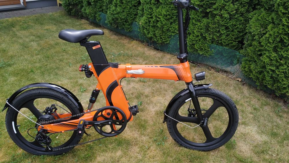 Rower elektryczny Chirrey Z7 ORANGE + 2 Baterie + błotniki