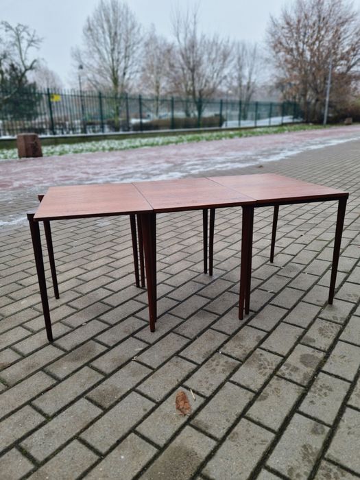 Stoliki pomocnicze, kawowe ,skandynawski design, Dania lata 70,mid-c