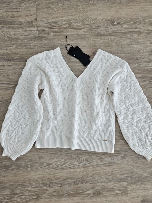 Camisola branca entrançada Ferrache S