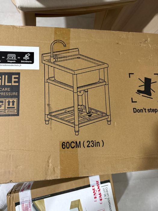 Cozinha lava loiça full Inox nova na caixa original fechada