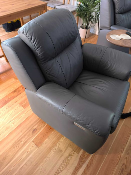 Super comfortable leather recliner armchair