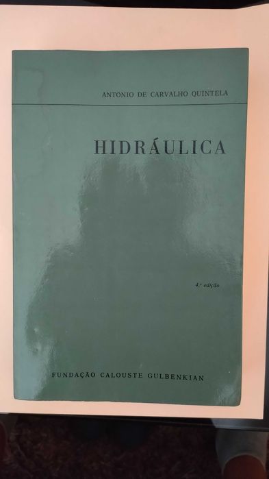 Livro Hidráulica - António de Carvalho Quintela