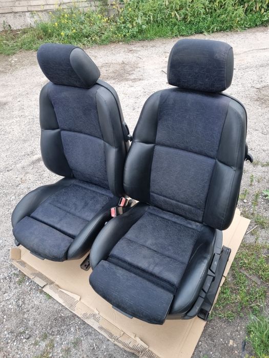 E36 coupe / cabrio fotele przednie sporty pół skóra