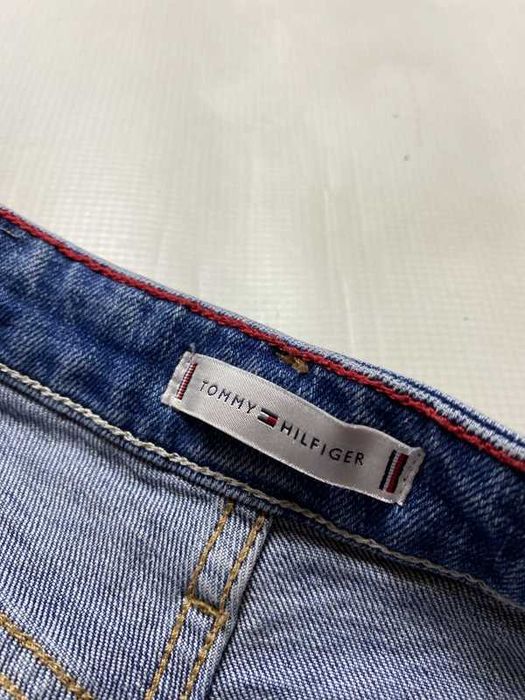 Tommy Hilfiger TAPERED ANKLE damskie Spodnie granatowe Jeansy W 26 L29