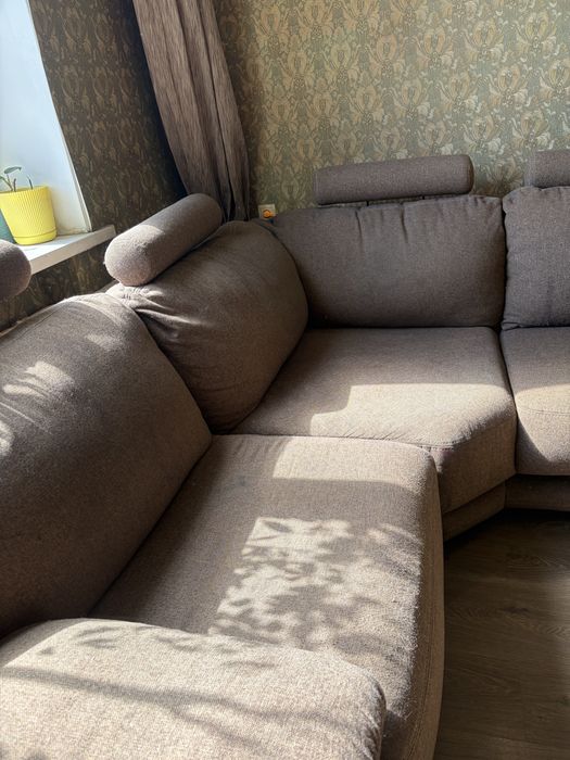 Великий кутовий розкладний диван 3×2,5 м | Спальне місце | Шухляди для зберігання речей
