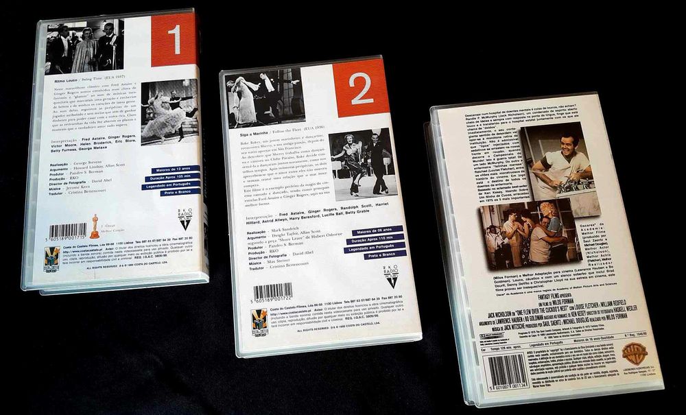 VHS Vendo 3 filmes clássicos NOVOS