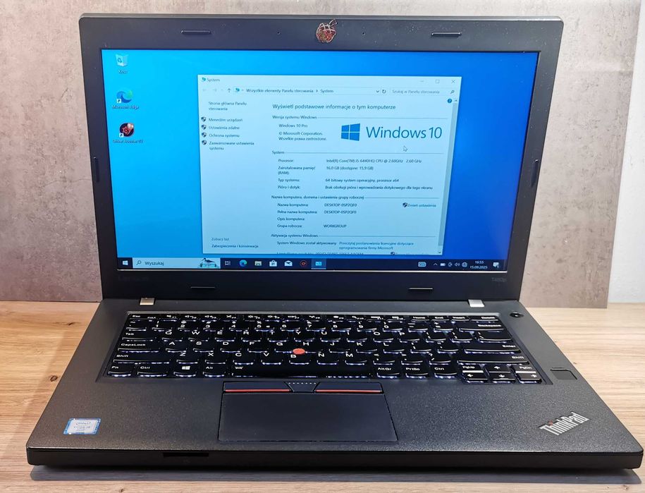 Lenovo ThinkPad T460P 14"FHD i5-6440HQ/16GB RAM/500GB SSD/Nvidia 940/W