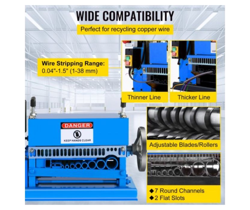 Maquinda de Descarnar cabo eletrico/ fio