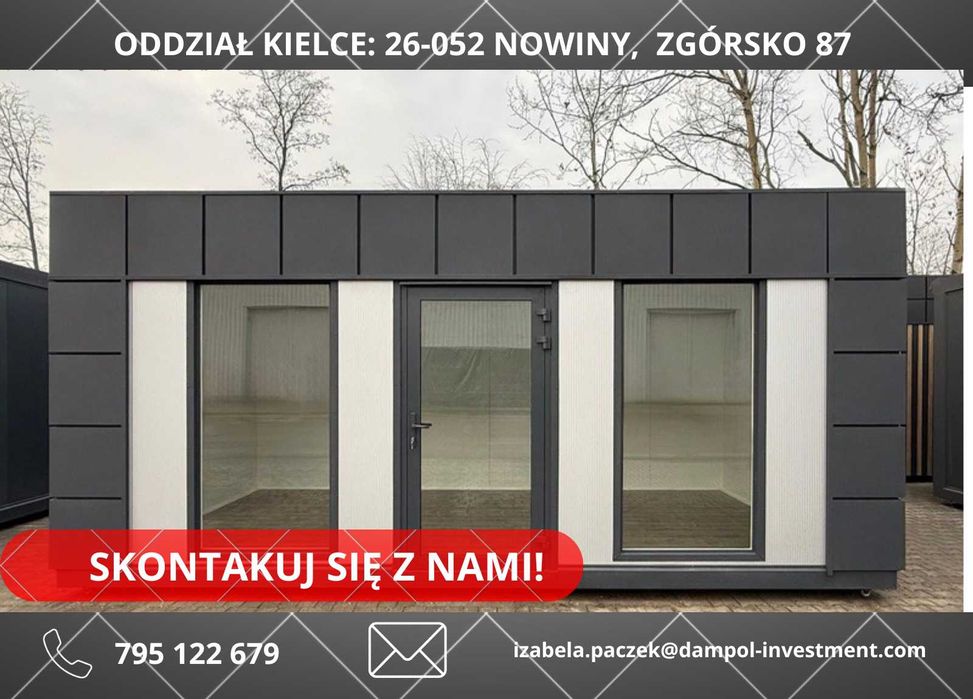 Pawilon/Kontener Handlowy/Biurowy 6x3 całoroczny