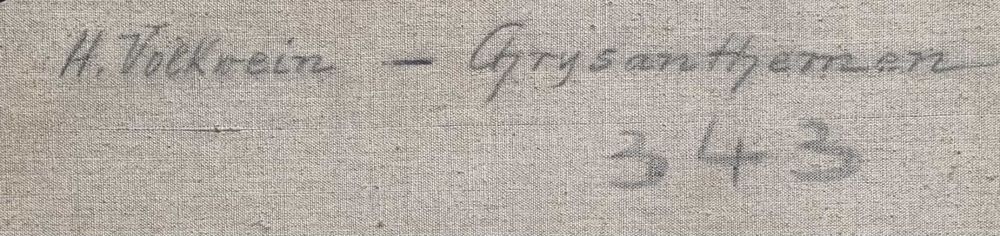 Chryzantemy w wazonie, H.A.Volkwein