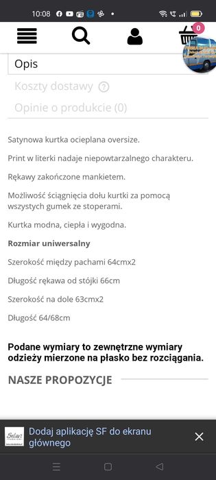 Kurtka zimowa oversize