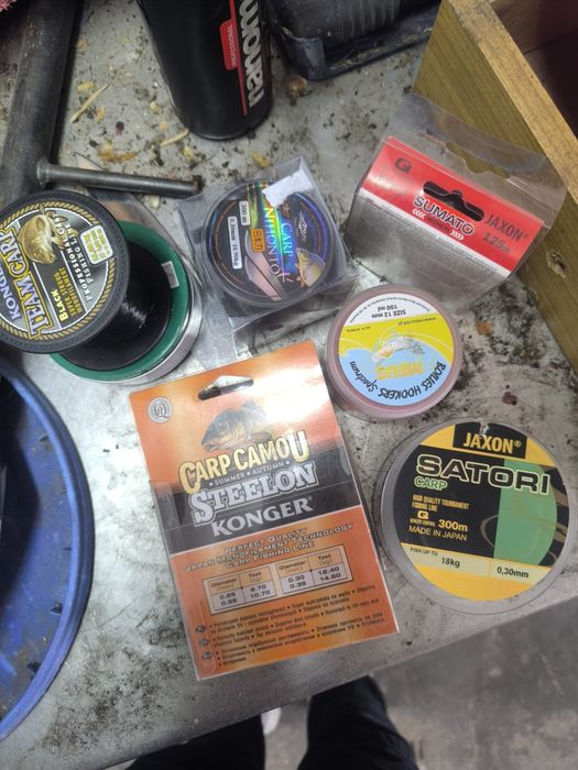 Wędki, akcesoria, podbierak, krzesełko,