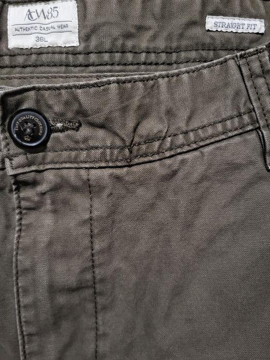 Штани карго чоловічі щільні AUTHENTIC CASUAL WEAR хакі (розмір - 36L)